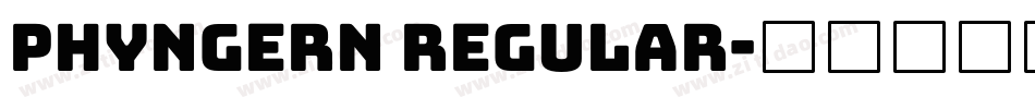 Phyngern Regular字体转换